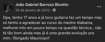 Depoimento autêntico de aluno, print 18
